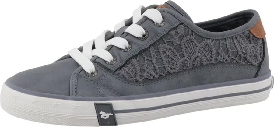 MUSTANG Sneakers laag duifblauw karamel - Foto 3