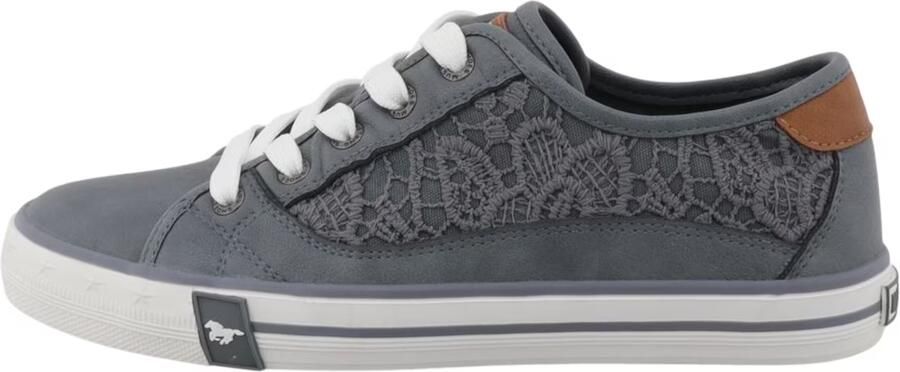 MUSTANG Sneakers laag duifblauw karamel - Foto 4