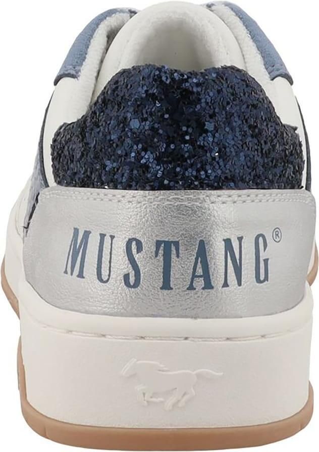 MUSTANG Sneakers laag duifblauw zilver wit - Foto 3