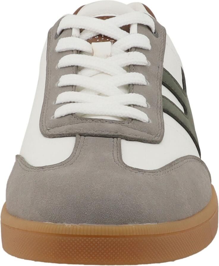 MUSTANG Sneakers laag grijs kaki wit - Foto 2