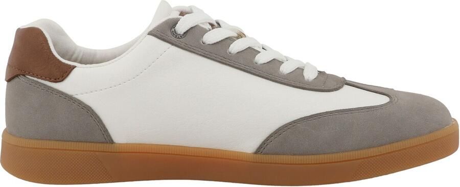 MUSTANG Sneakers laag grijs kaki wit - Foto 5