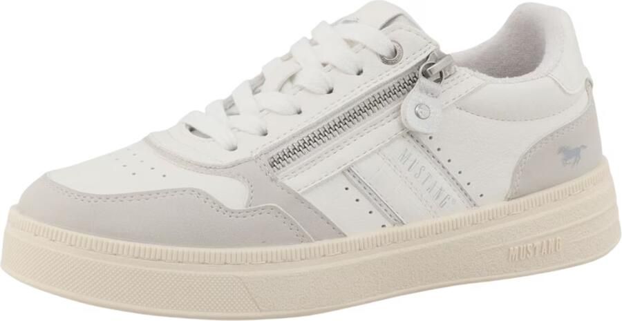 MUSTANG Sneakers laag grijs wit