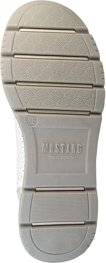 MUSTANG Sneakers laag grijs wit - Foto 3