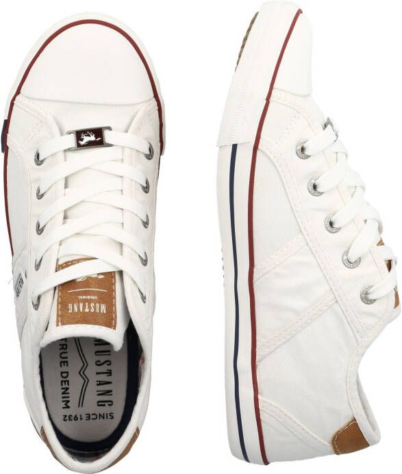 Mustang Shoes Sneakers vrijetijdsschoen lage schoen veterschoen met mustang merklabel - Foto 5