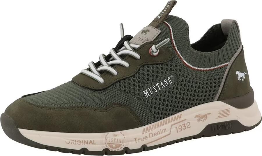 MUSTANG Sneakers laag kaki