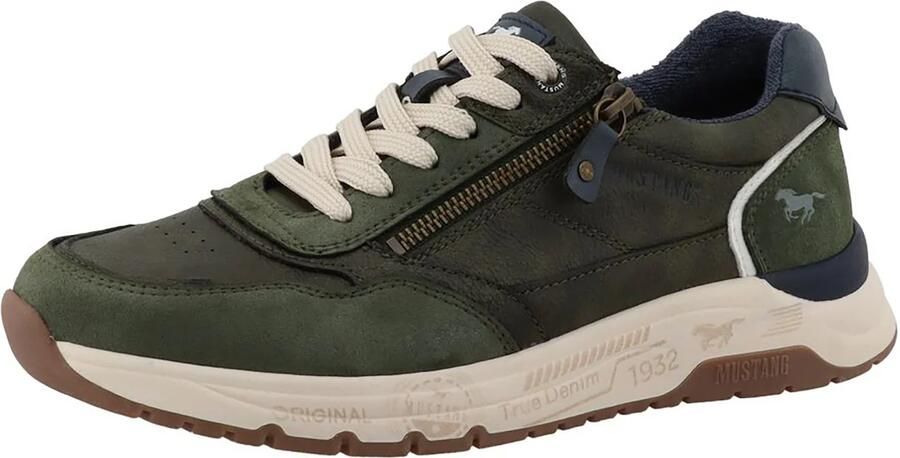 MUSTANG Sneakers laag kaki