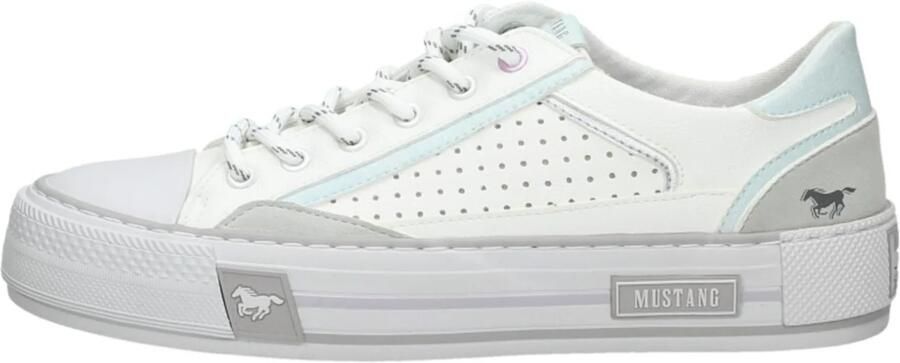 Mustang Veterschoenen Laag Veterschoenen Laag Wit - Foto 5