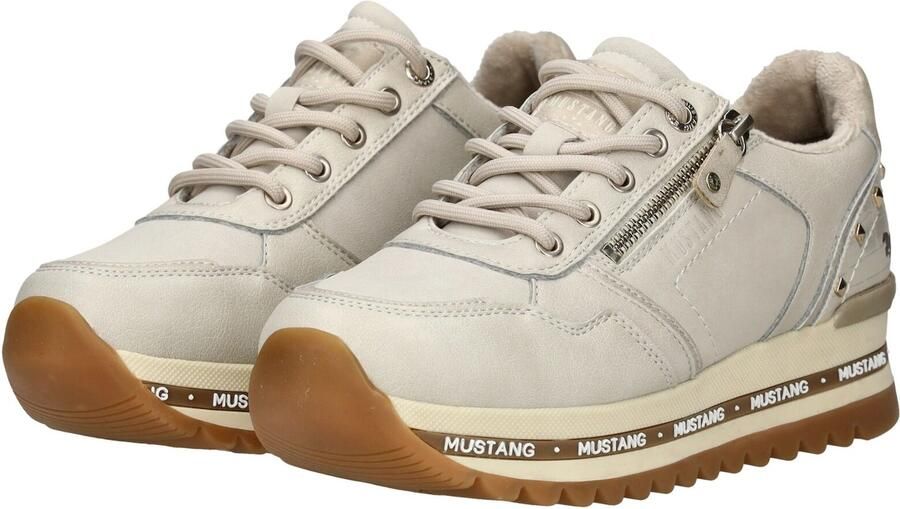Mustang Sneakers Laag Sneakers Laag gebroken wit - Foto 10