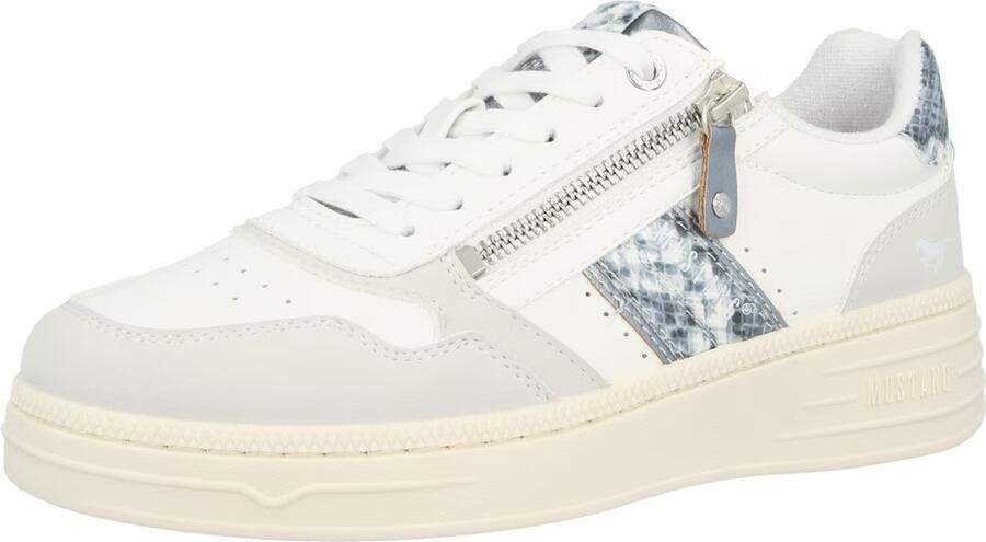 MUSTANG Sneakers laag lichtblauw lichtgrijs wit