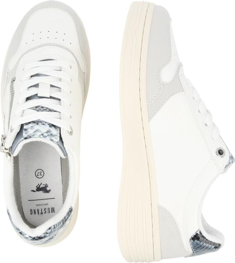 MUSTANG Sneakers laag lichtblauw lichtgrijs wit - Foto 2