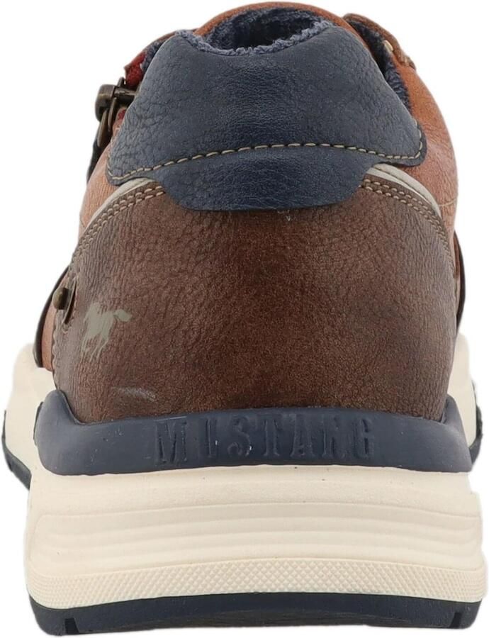 MUSTANG Sneakers laag 'Mart' marine bruin cognac - Foto 4