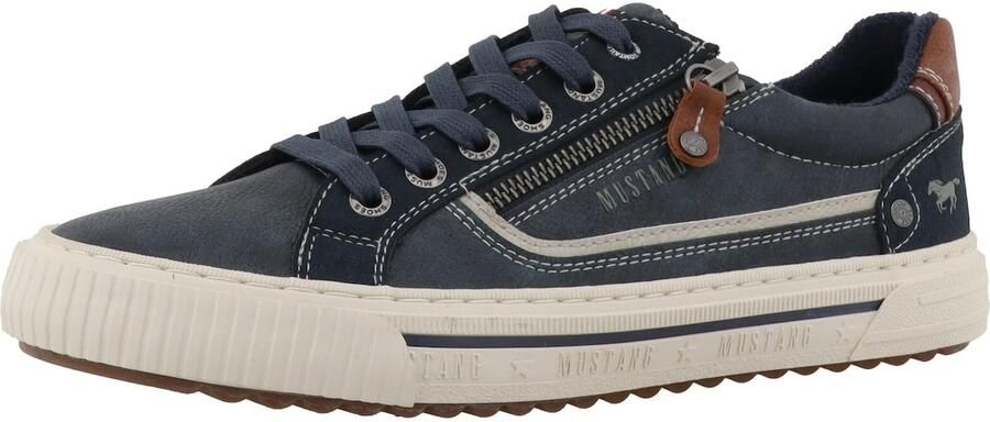 MUSTANG Sneakers laag 'Masha' navy pueblo offwhite
