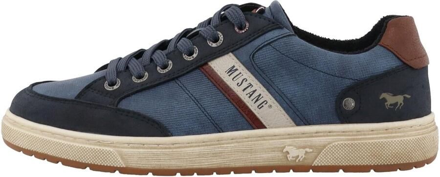 MUSTANG Sneakers laag 'Merian' marine navy bruin lichtgrijs - Foto 4