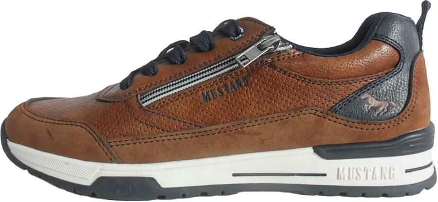 MUSTANG Sneakers laag navy bruin