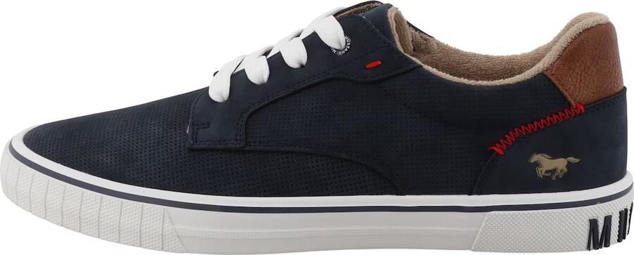 MUSTANG Sneakers laag navy bruin rood - Foto 4
