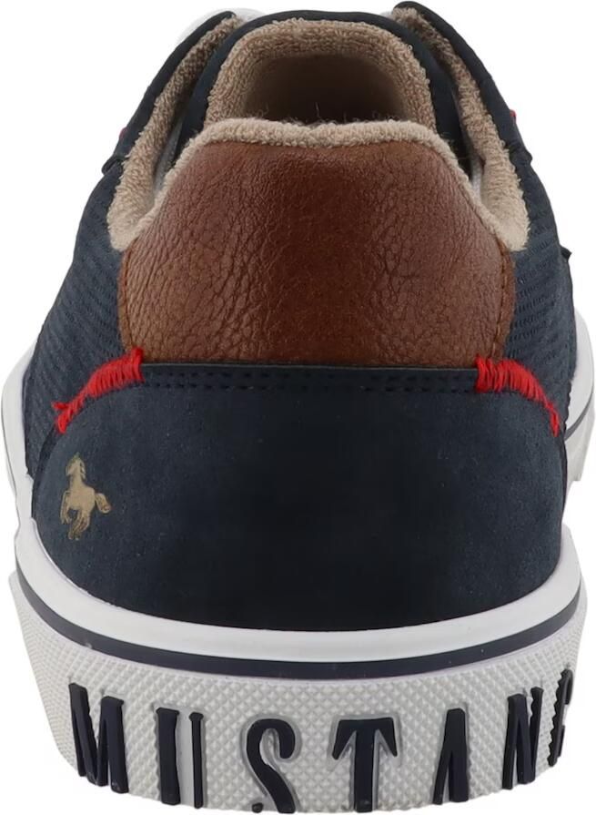 MUSTANG Sneakers laag navy bruin rood - Foto 3