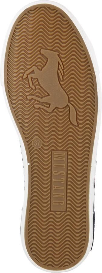 MUSTANG Sneakers laag navy chocoladebruin wit - Foto 4