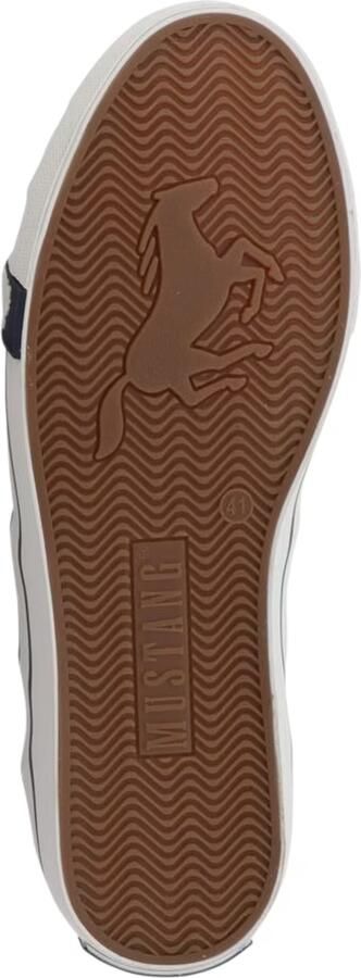 Mustang heren sneaker van canvas blauw - Foto 4
