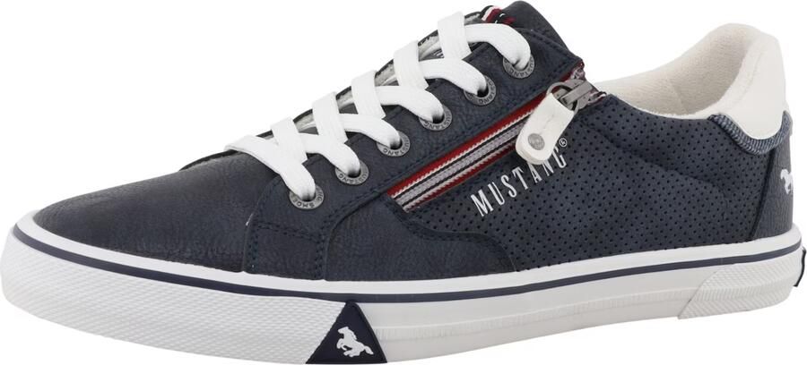 MUSTANG Sneakers laag navy rood wit - Foto 2