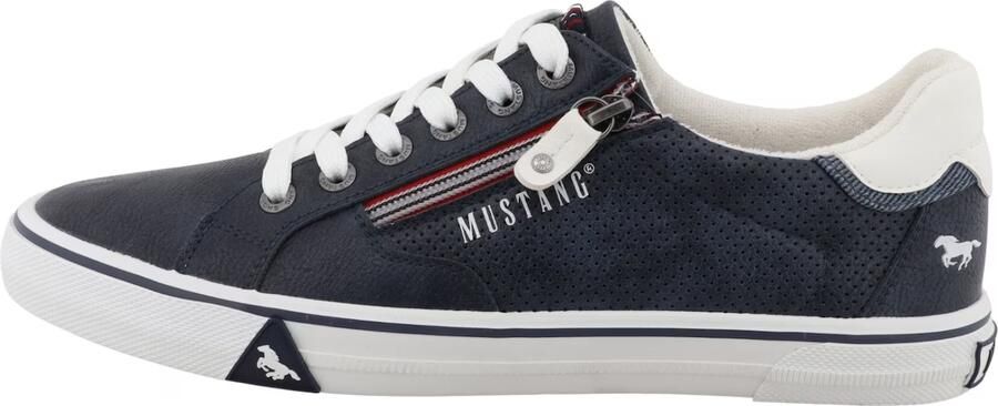 MUSTANG Sneakers laag navy rood wit - Foto 3