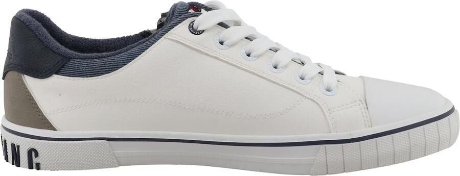 MUSTANG Sneakers laag navy taupe wit - Foto 5
