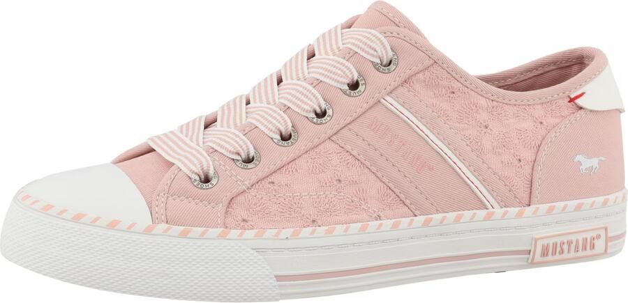 MUSTANG Sneakers laag nude offwhite