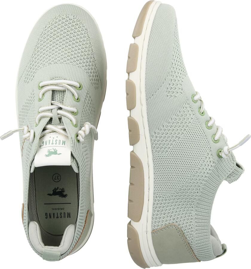 MUSTANG Sneakers laag pastelgroen - Foto 3