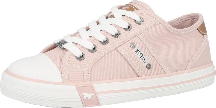 Mustang dames canvas sneaker roze - Foto 2