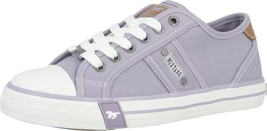 Mustang dames canvas sneaker paars - Foto 2