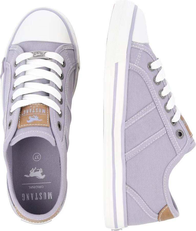 Mustang dames canvas sneaker paars - Foto 3