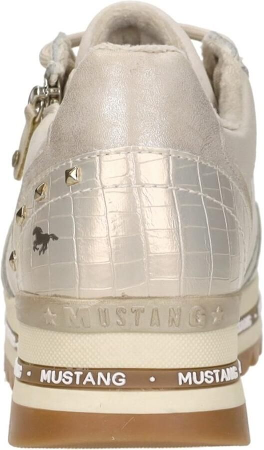 Mustang Sneakers Laag Sneakers Laag gebroken wit - Foto 4