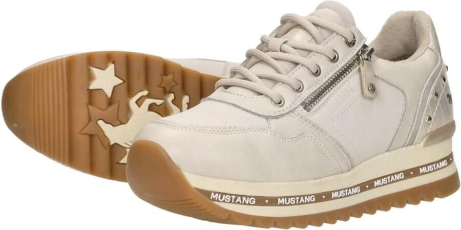 Mustang Sneakers Laag Sneakers Laag gebroken wit - Foto 2