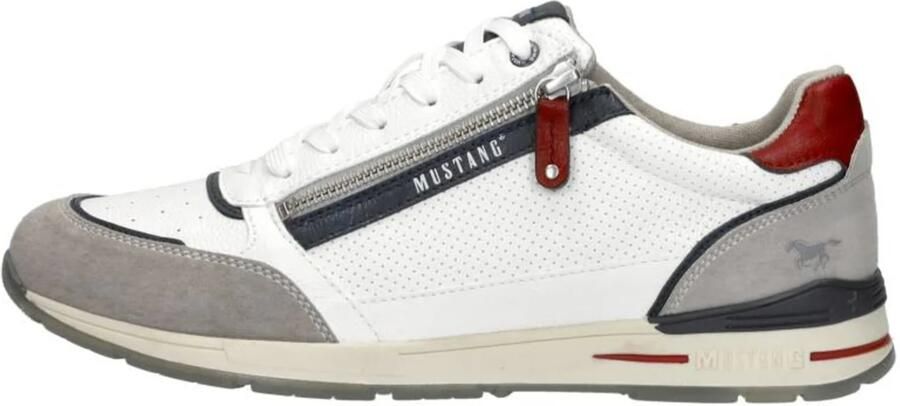 Mustang Shoes Sneakers met buitenrits vrijetijdsschoen lage schoen veterschoen