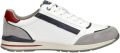 Mustang Shoes Sneakers met buitenrits vrijetijdsschoen lage schoen veterschoen - Wit