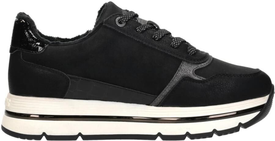 MUSTANG Sneakers laag 'Sneakers Laag' zwart