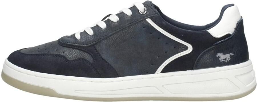 MUSTANG Sneakers laag 'Veterschoenen Laag' donkerblauw