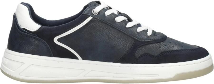 MUSTANG Sneakers laag 'Veterschoenen Laag' donkerblauw