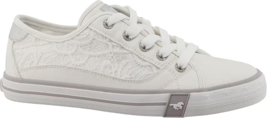 Mustang dames sportschoenen wit - Foto 3