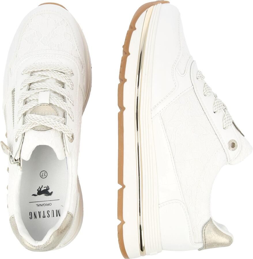 MUSTANG Sneakers laag zilver wit - Foto 9