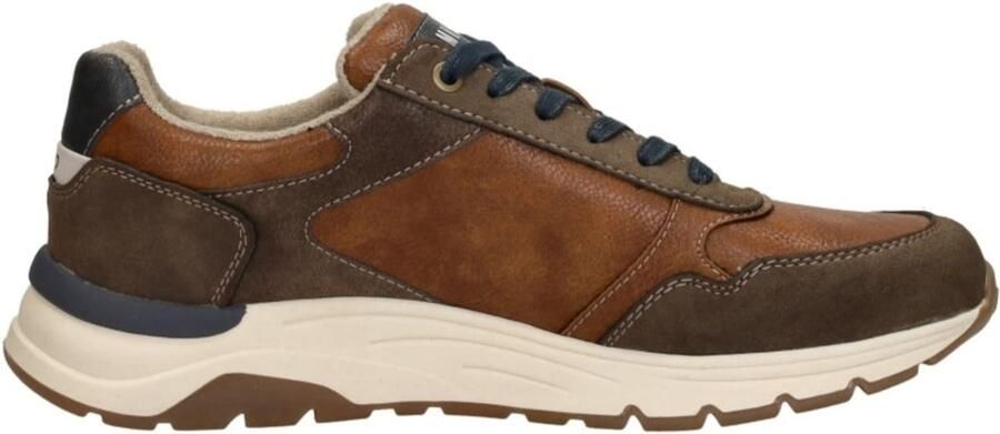 MUSTANG Sportieve veterschoen 'Veterschoenen Laag' cognac
