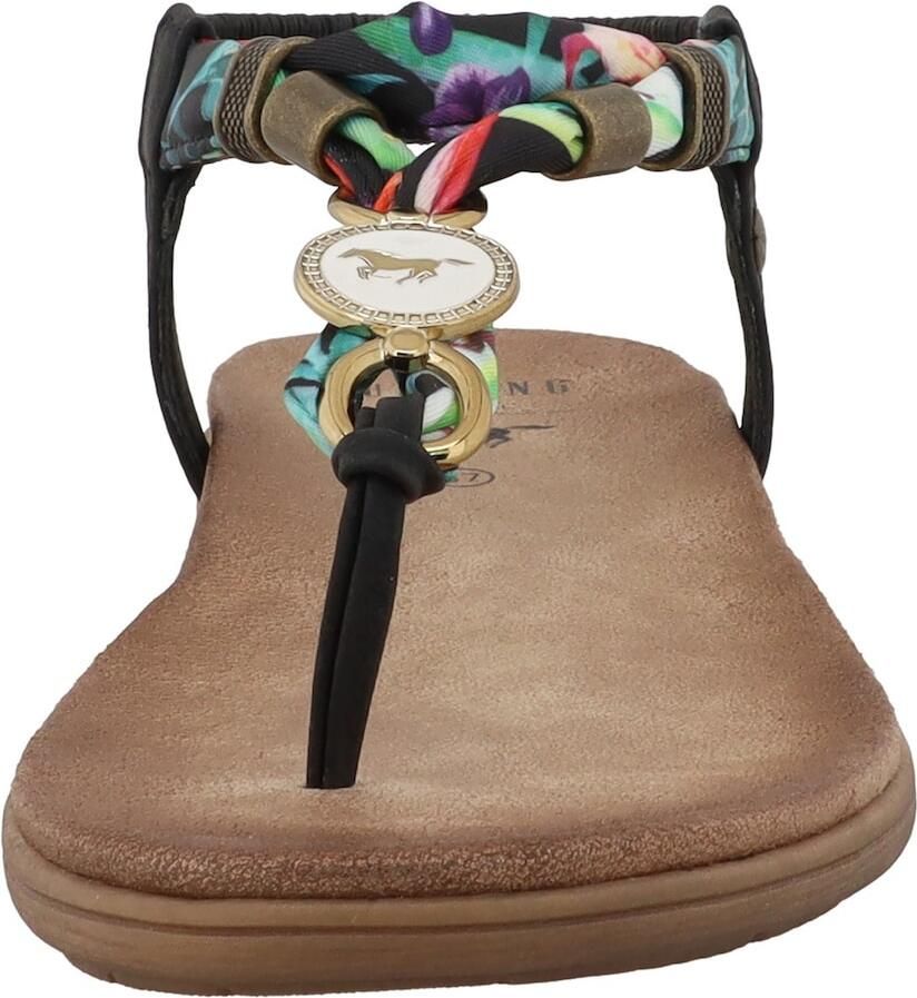 MUSTANG Teenslipper turquoise groen braam zwart - Foto 2