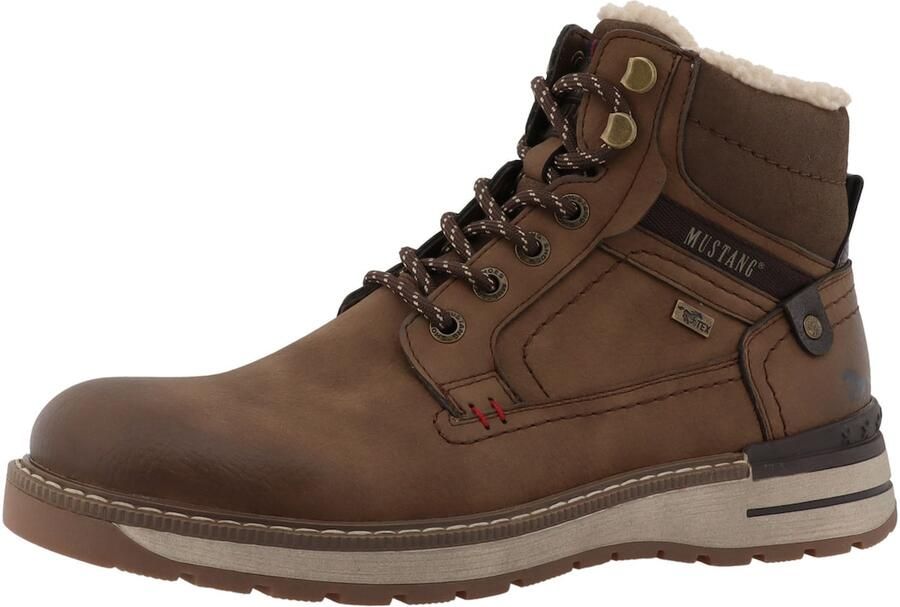 MUSTANG Veterboots bruin donkerbruin