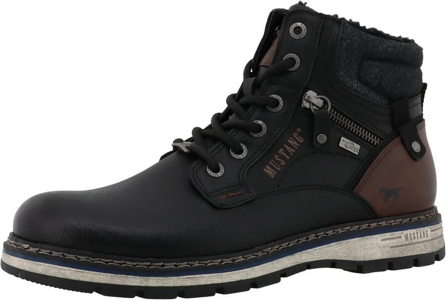 MUSTANG Veterboots bruin zwart