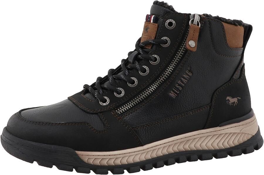 MUSTANG Veterboots bruin zwart