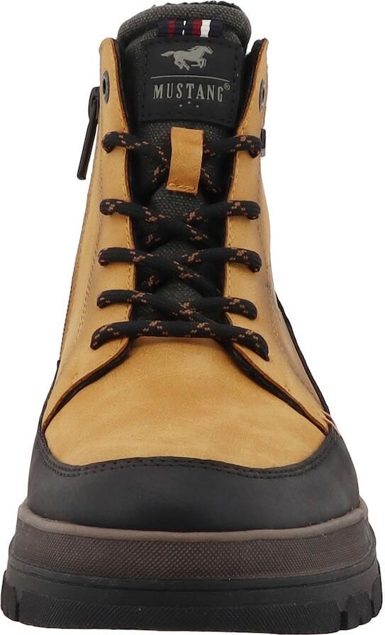 MUSTANG Veterboots camel zwart - Foto 4