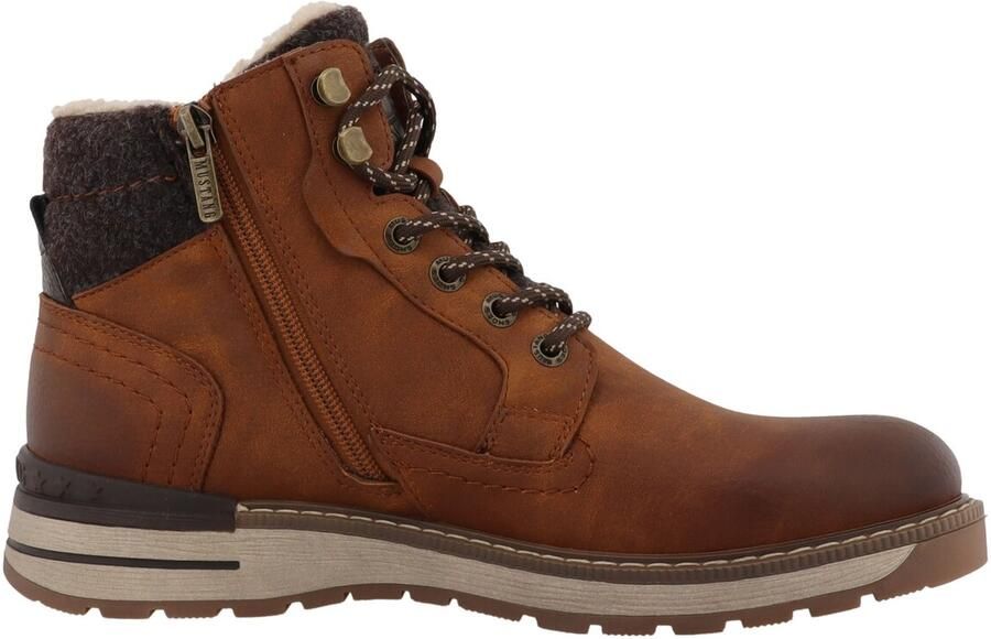 MUSTANG Veterboots cognac donkerbruin - Foto 2