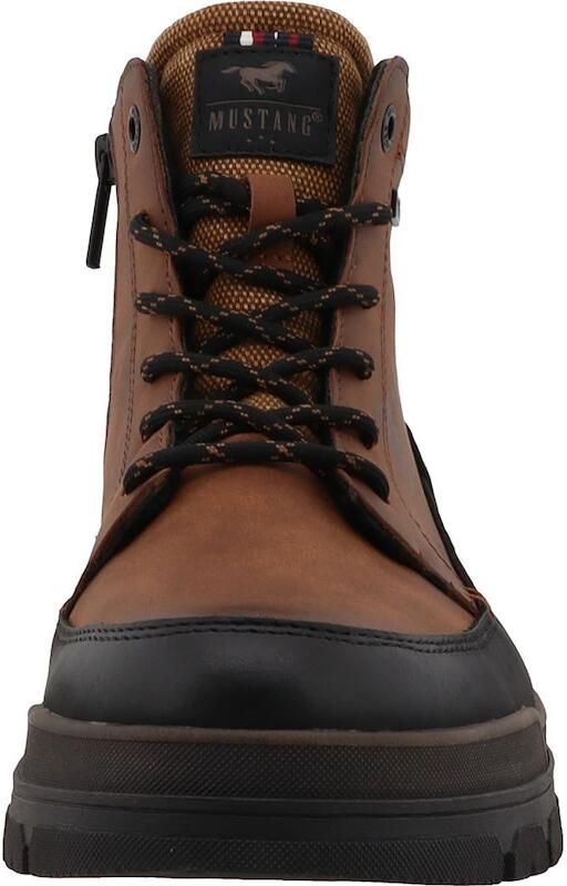 MUSTANG Veterboots cognac zwart - Foto 4