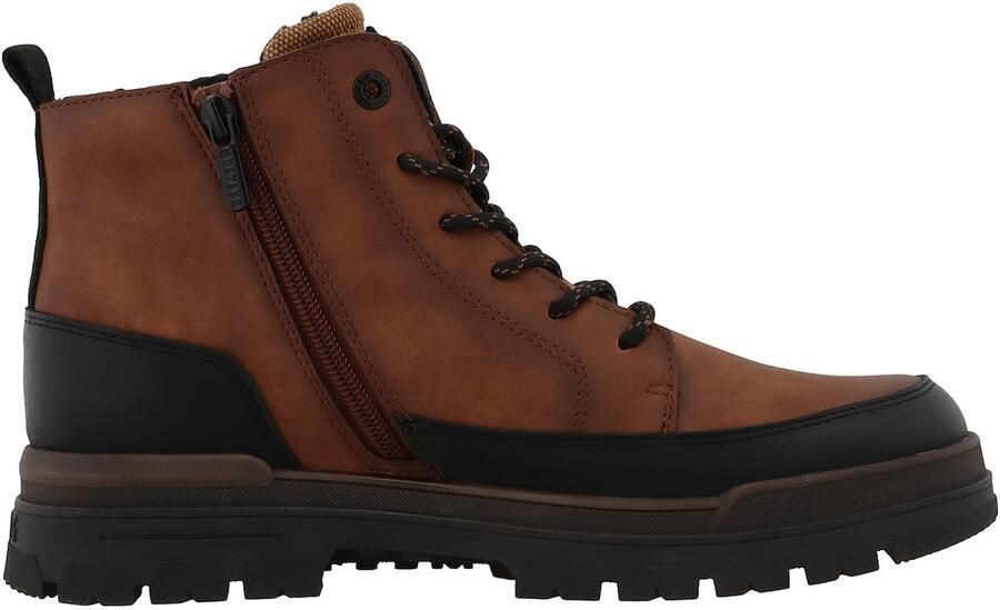 MUSTANG Veterboots cognac zwart - Foto 3