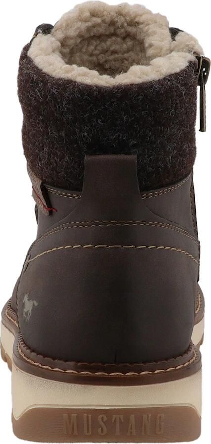 MUSTANG Veterboots donkerbruin bruin gemêleerd - Foto 4