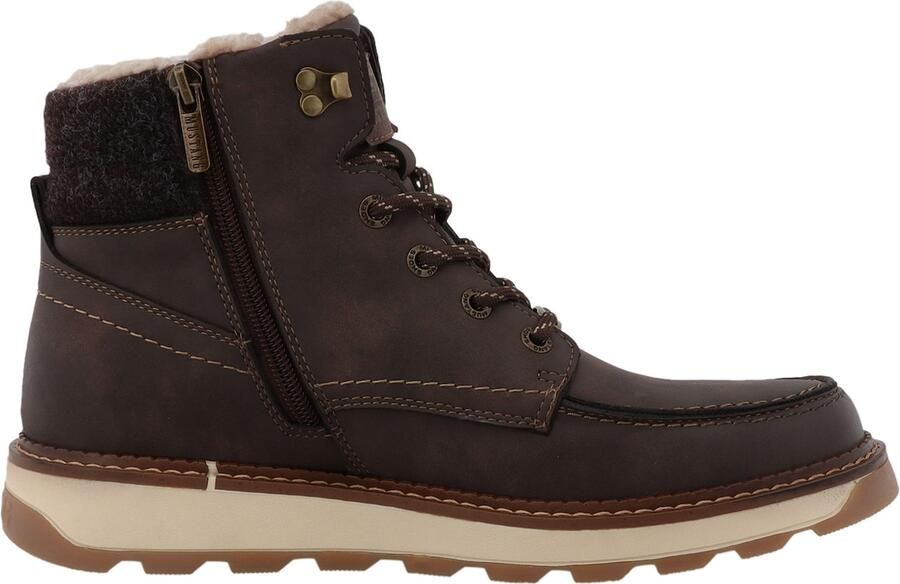 MUSTANG Veterboots donkerbruin bruin gemêleerd - Foto 2